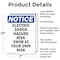 Signmission Electric Shock Hazard Risk Swim OSHA Notice Sign, Aluminum, 7in W x 10in L, 2PK OS-2PACK-NS-A-710-V-11640 - alternate 5